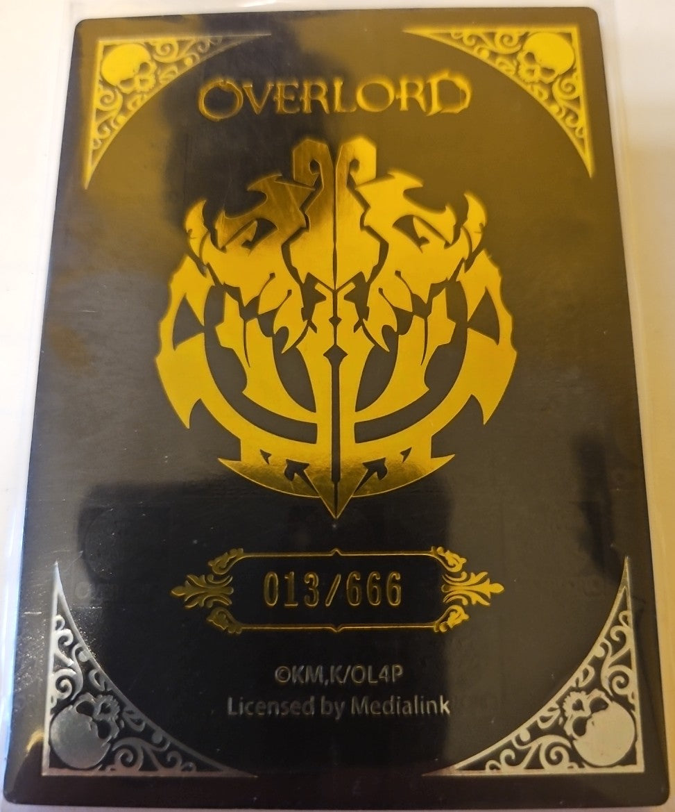 Overlord Momon the Dark Hero Thick Card serialized (013/666
