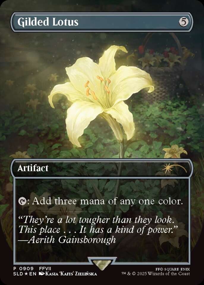 The English FINAL FANTASY Bundle Secret Lair + Foil Gilded Lotus (SEALED)